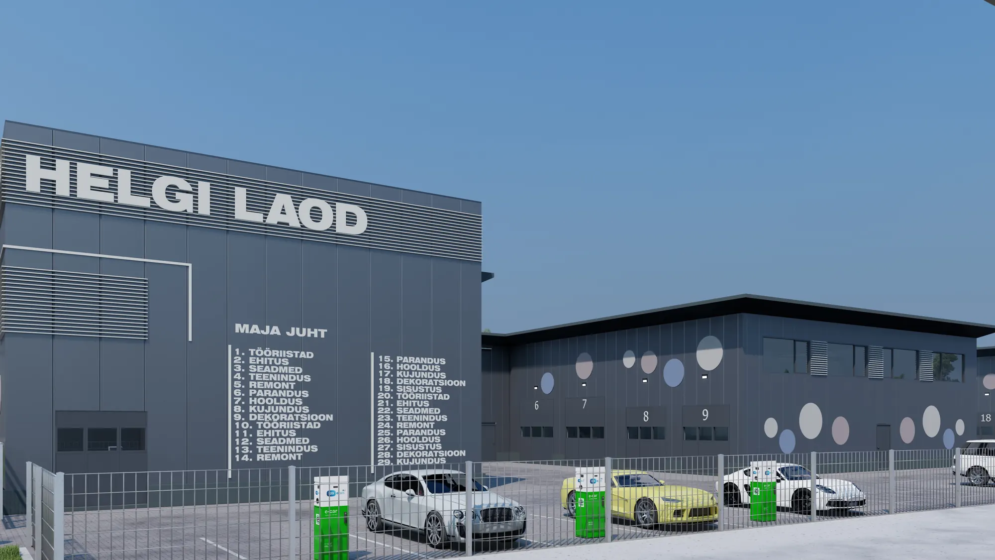 Helgi Laod — peafassaad, maja juht ja elektriautode laadimiskohad